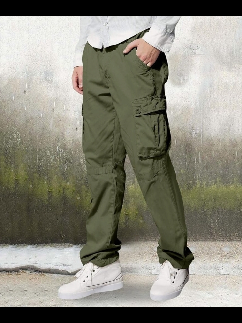 Smoke & Ash Men's Paratrooper Pants, Size XL (38) — Loose Fit, Raver, Skater, Y2
